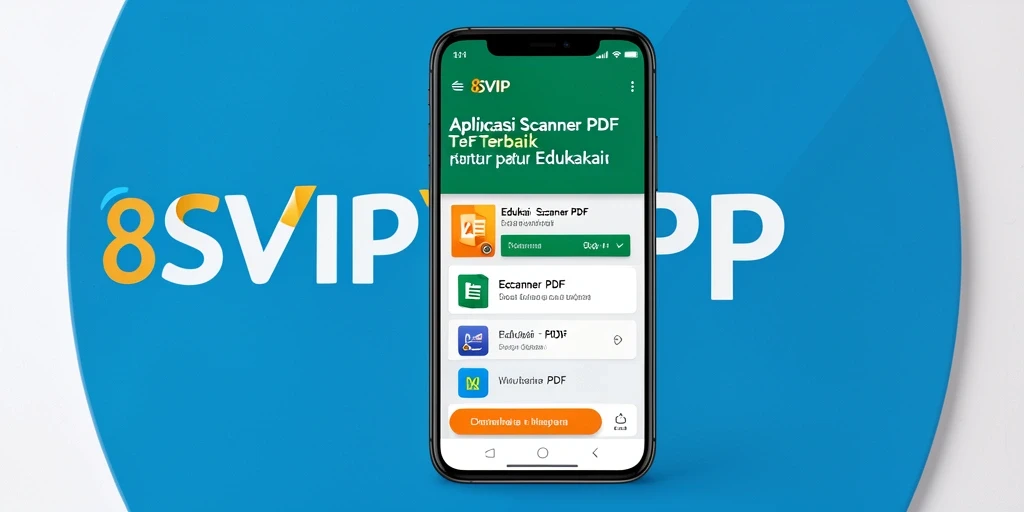 Antarmuka aplikasi 8SVIP dengan fungsi Scanner PDF yang intuitif.