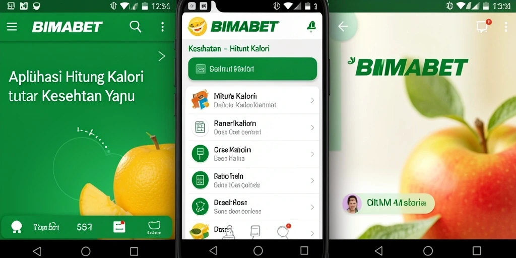 Antarmuka aplikasi Hitung Kalori BIMABET yang sederhana dan informatif.
