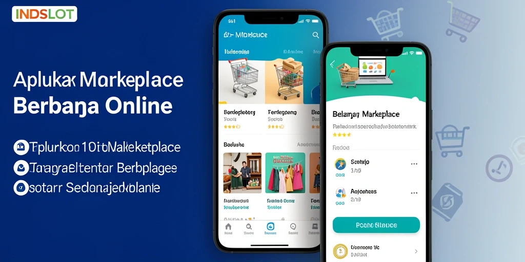 Antarmuka INDSLOT yang menarik dan fungsional untuk belanja online.