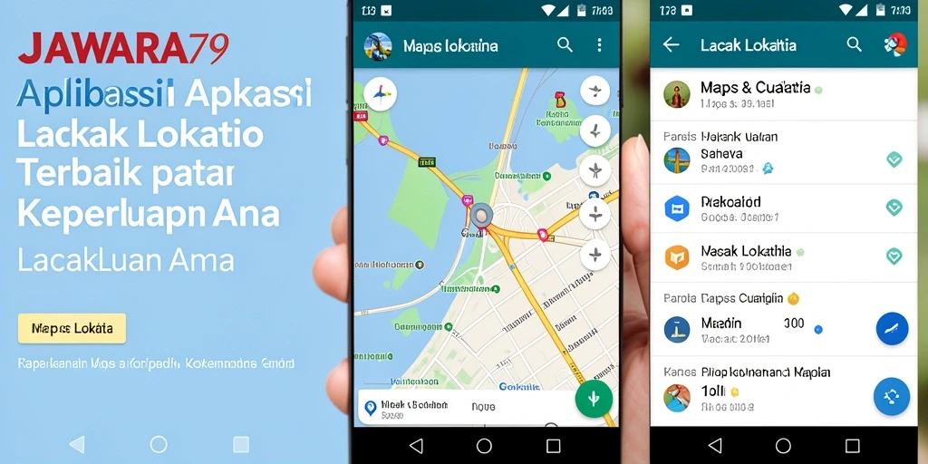 Antarmuka sederhana JAWARA79 untuk lacak lokasi secara efisien.