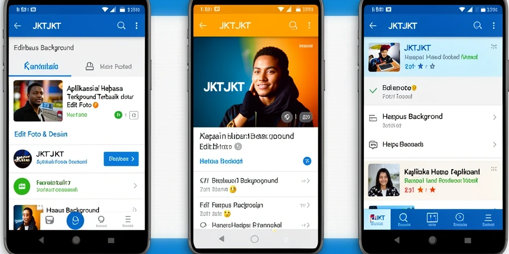 Antarmuka pengguna JKTJKT yang intuitif untuk fungsi Hapus Background.