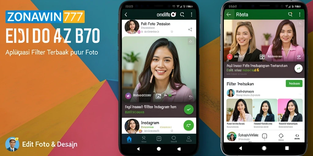 Tampilan antarmuka ZONAWIN777 yang intuitif untuk mengedit foto.